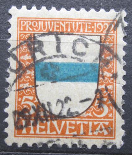 Poštová známka Švýcarsko 1922 Znak Zug, Pro Juventute Mi# 175 Kat 8€