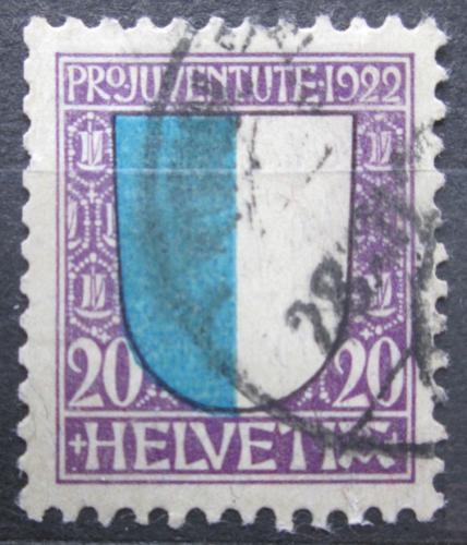 Poštová známka Švýcarsko 1922 Znak Luzern, Pro Juventute Mi# 177