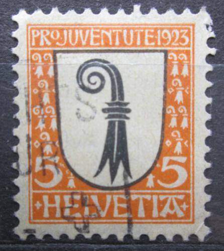 Poštová známka Švýcarsko 1923 Znak Bazilej, Pro Juventute Mi# 185 Kat 5€