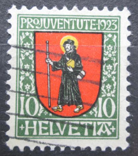 Poštová známka Švýcarsko 1923 Znak Glarus, Pro Juventute Mi# 186