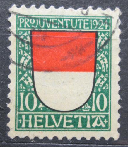 Poštová známka Švýcarsko 1924 Znak Solothurn, Pro Juventute Mi# 210
