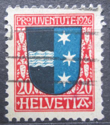 Poštová známka Švýcarsko 1926 Znak Aargau, Pro Juventute Mi# 220