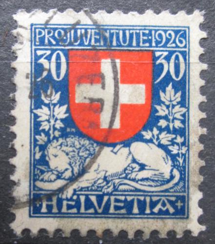 Poštová známka Švýcarsko 1926 Štátny znak, Pro Juventute Mi# 221 Kat 15€