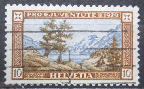 Poštová známka Švýcarsko 1929  Engstlensee, Pro Juventute Mi# 236