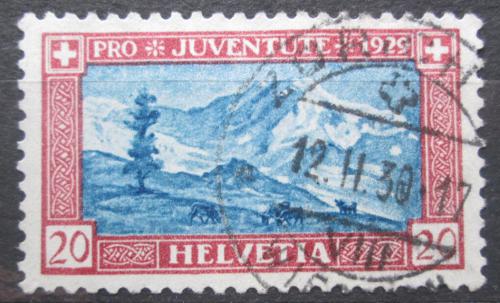 Poštová známka Švýcarsko 1929 Lyskamm, Pro Juventute Mi# 237