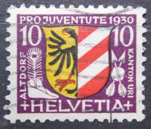 Poštová známka Švýcarsko 1930 Znak Altdorf, Pro Juventute Mi# 242
