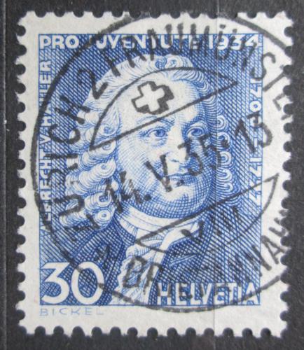Poštová známka Švýcarsko 1934 Albrecht von Haller, Pro Juventute Mi# 284 Kat 10€