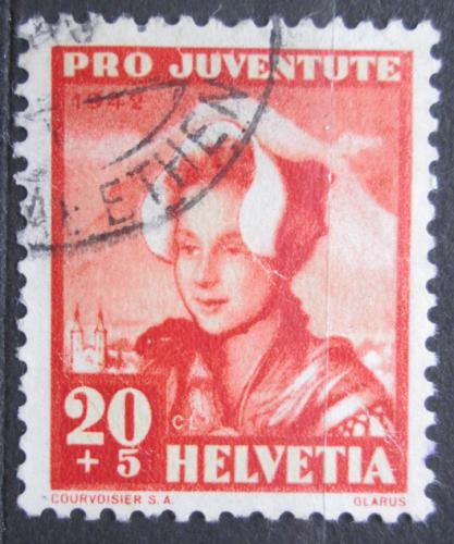 Poštová známka Švýcarsko 1942 ¼udový kroj, Pro Juventute Mi# 414