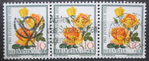 Poštové známky Švýcarsko 1972 Rùže, Pro Juventute Mi# 984