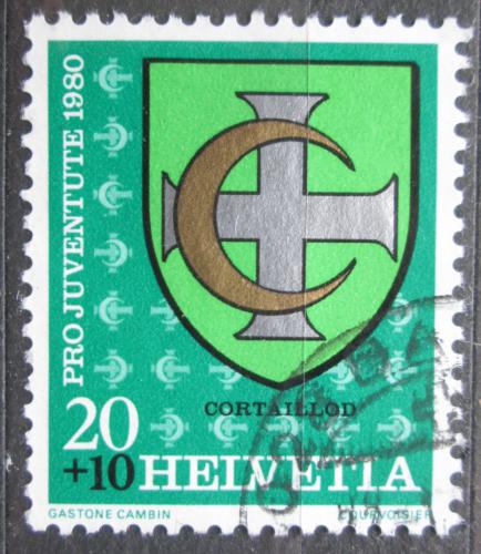 Poštová známka Švýcarsko 1980 Znak Cortaillod , Pro Juventute Mi# 1187