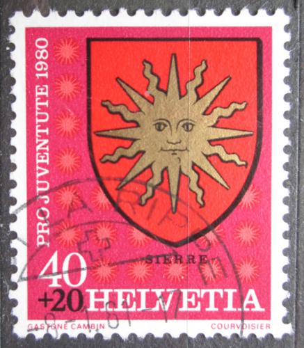 Poštová známka Švýcarsko 1980 Znak Sierre , Pro Juventute Mi# 1188