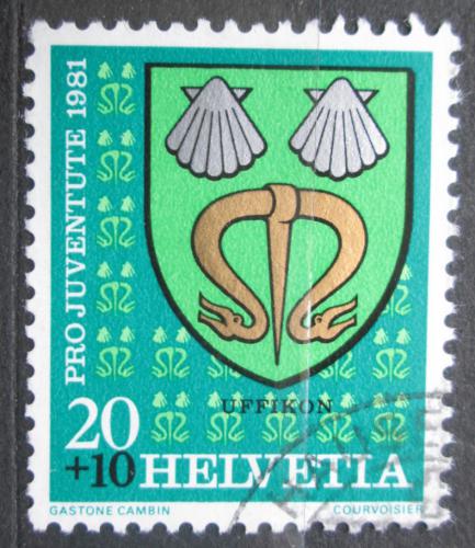 Poštová známka Švýcarsko 1981 Znak Uffikon, Pro Juventute Mi# 1210
