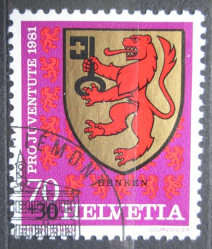 Poštová známka Švýcarsko 1981 Znak Benken, Pro Juventute Mi# 1212