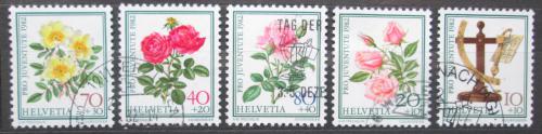 Poštové známky Švýcarsko 1982 Rùže, Pro Juventute Mi# 1236-40