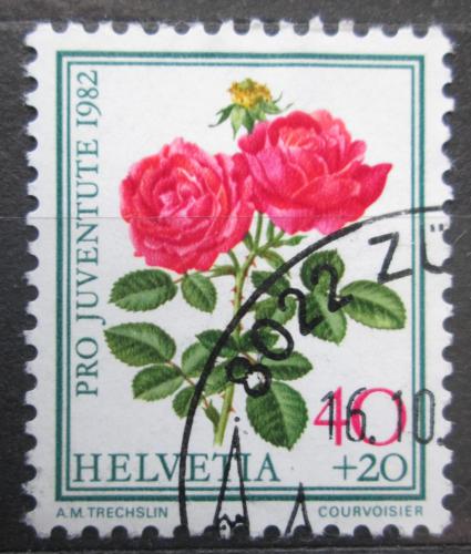 Poštová známka Švýcarsko 1982 Rùže, Pro Juventute Mi# 1238