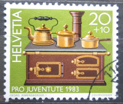 Poštová známka Švýcarsko 1983 Dìtská hraèka kamna, Pro Juventute Mi# 1260