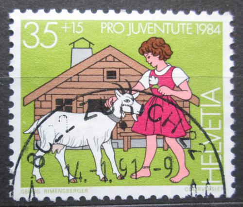 Poštová známka Švýcarsko 1984 Heidi, Pro Juventute Mi# 1284
