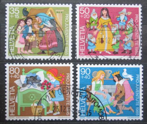 Poštové známky Švýcarsko 1985 Rozprávky, Pro Juventute Mi# 1304-07