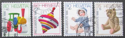 Poštové známky Švýcarsko 1986 Hraèky, Pro Juventute Mi# 1331-34 Kat 5€