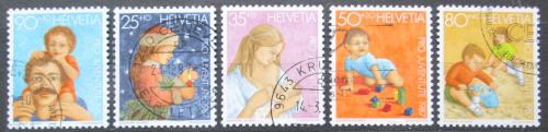 Poštové známky Švýcarsko 1987 Péèe o dìti, Pro Juventute Mi# 1359-63 Kat 5€
