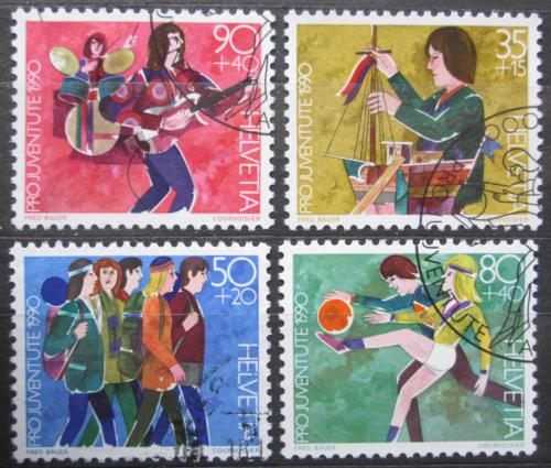 Poštové známky Švýcarsko 1990 Aktivity mládeže, Pro Juventute Mi# 1431-34 Kat 5€