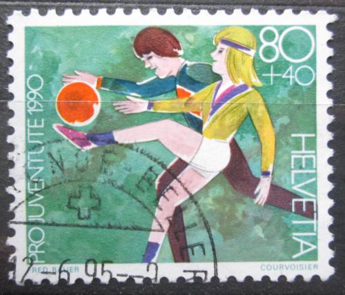 Poštová známka Švýcarsko 1990 Mládež pøi sportu, Pro Juventute Mi# 1433