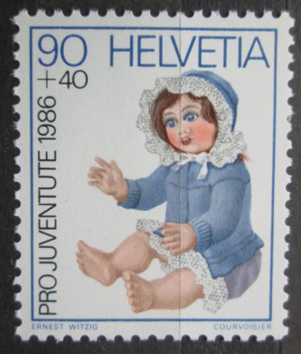 Poštová známka Švýcarsko 1986 Panenka, Pro Juventute Mi# 1334