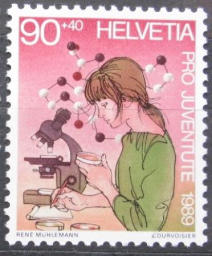 Poštová známka Švýcarsko 1989 Studium, Pro Juventute Mi# 1408