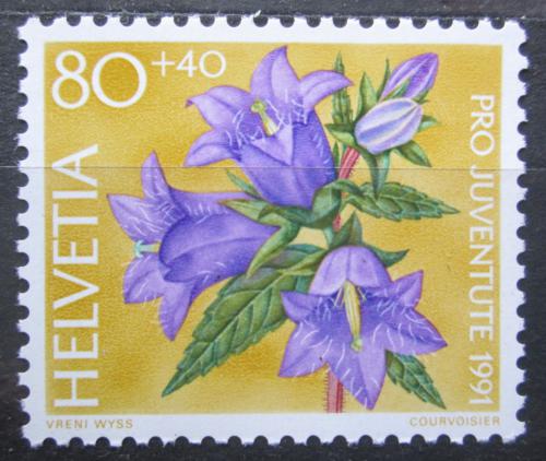 Poštové známky Švýcarsko 1991 Zvonek kopøivolistý, Pro Juventute Mi# 1457