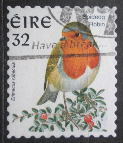 Poštová známka Írsko 1997 Èervenka obecná Mi# 977