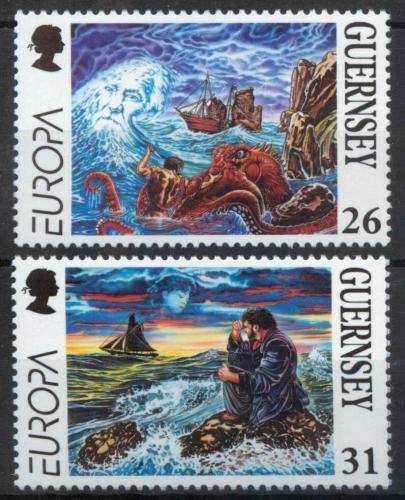 Poštové známky Guernsey, Ve¾ká Británia 1997 Európa CEPT, legendy Mi# 734-35