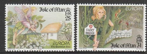 Poštové známky Ostrov Man 1997 Európa CEPT, legendy Mi# 717-18