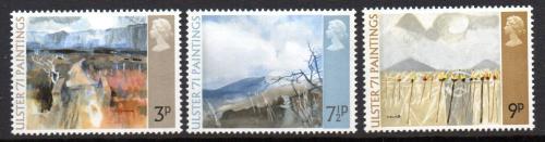 Poštové známky Ve¾ká Británia 1971 Umenie Mi# 574-76