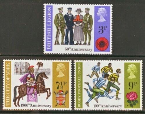 Poštové známky Ve¾ká Británia 1971 Výroèí Mi# 580-82