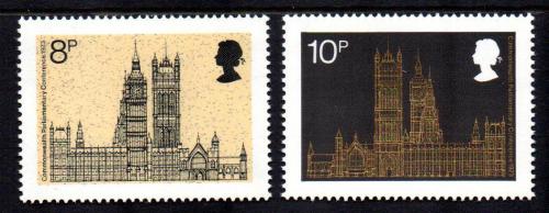 Poštové známky Ve¾ká Británia 1973 Westminsterský palác Mi# 632-33