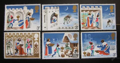 Poštové známky Ve¾ká Británia 1973 Vianoce Mi# 639-44 