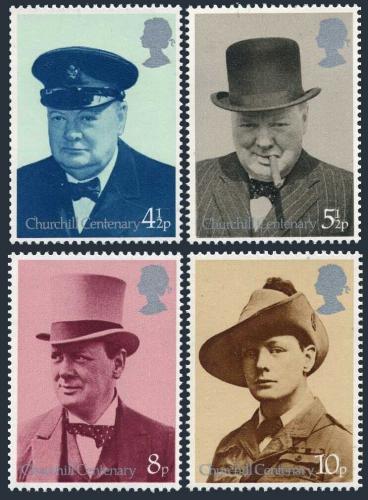 Poštové známky Ve¾ká Británia 1974 Winston Churchill Mi# 659-62