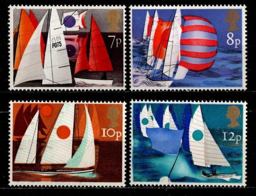 Poštové známky Ve¾ká Británia 1975 Jachting Mi# 678-81