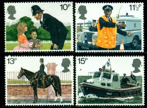 Poštové známky Ve¾ká Británia 1979 Londýnská policie Mi# 808-11