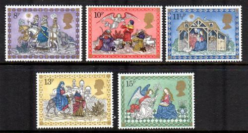 Poštové známky Ve¾ká Británia 1979 Vianoce Mi# 812-16