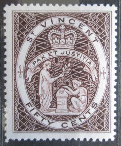 Poštová známka Svätý Vincent 1955 Koloniální peèe� Mi# 177