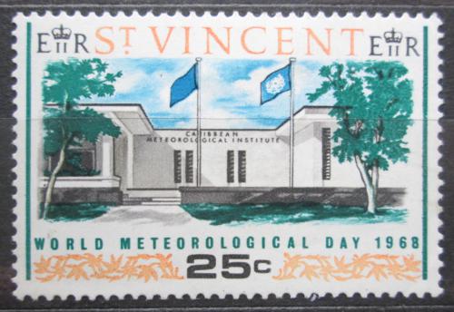 Potov znmka Svt Vincent 1968 Meteorologick stanice, barva Mi# N/N