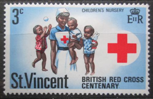 Poštová známka Svätý Vincent 1970 Britský èervený køíž, 100. výroèie Mi# 278