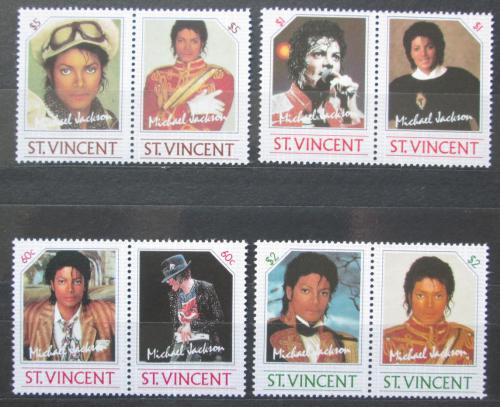 Poštové známky Svätý Vincent 1985 Michael Jackson Mi# 890-97 Kat 10€