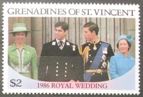 Poštová známka Svätý Vincent Gren. 1986 Krá¾ovská rodina Mi# 499