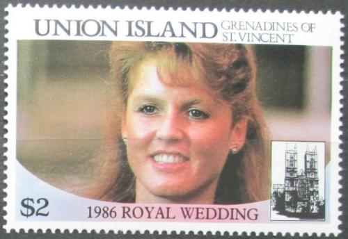 Poštová známka Svätý Vincent Union Isl. 1986 Sarah Ferguson Mi# 173