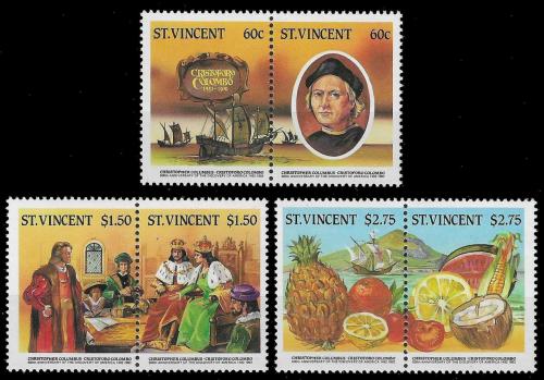 Poštové známky Svätý Vincent 1986 Objevení Ameriky, Kolumbus Mi# 909-14 Kat 10€