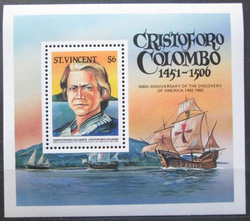 Poštová známka Svätý Vincent 1986 Krištof Kolumbus Mi# Block 30 Kat 6.50€