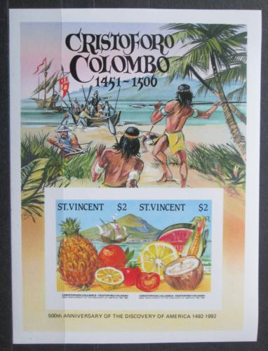 Poštové známky Svätý Vincent 1986 Tropické ovoce neperf. Mi# N/N