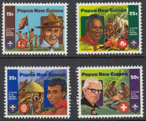 Poštové známky Papua Nová Guinea 1982 Skauti Mi# 427-30